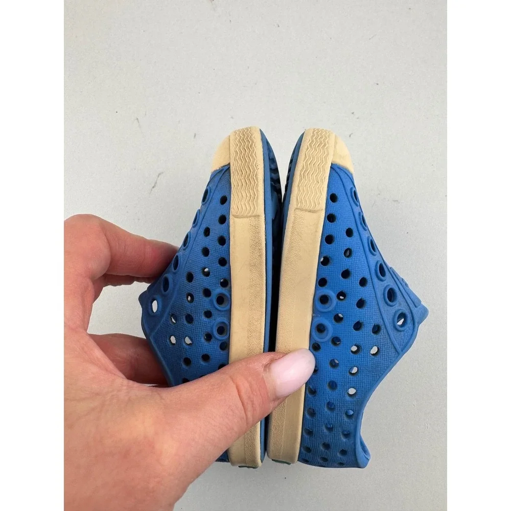 Native Shoes Jefferson‎ Blue Rubber Slip On Water Shoes Kids Size C4